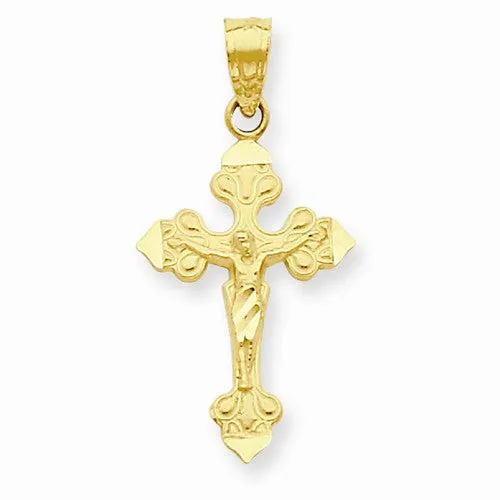 10k Yellow Gold Crucifix pendant