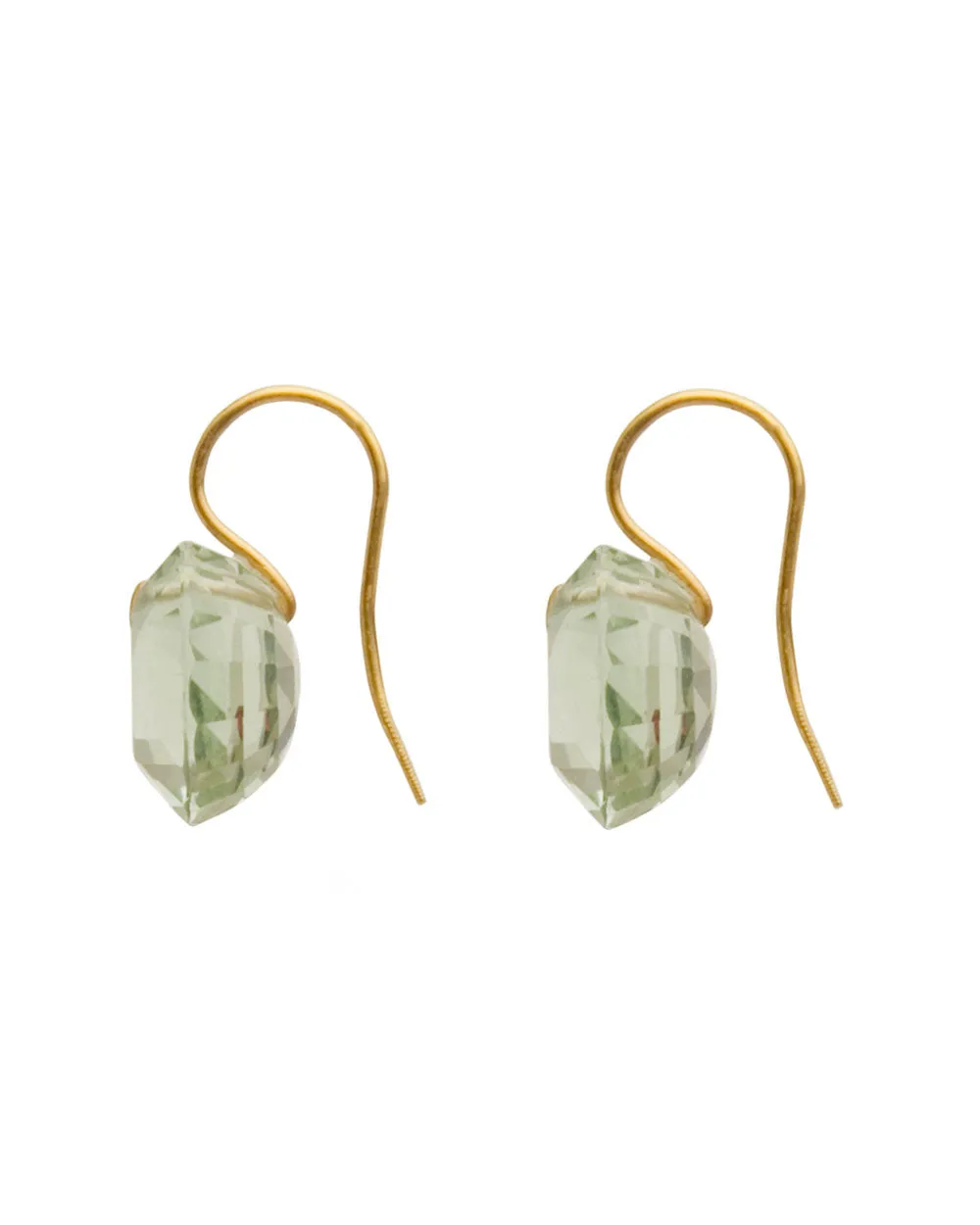 22k Yellow Gold Gem Earrings