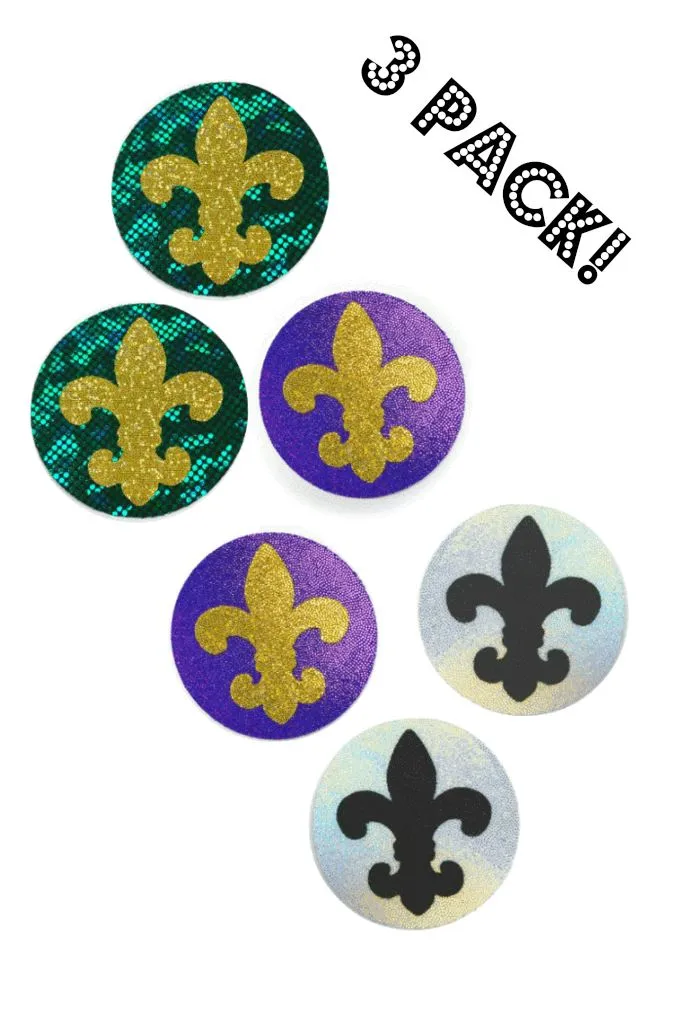 3PC Fleur De Lis Pasties