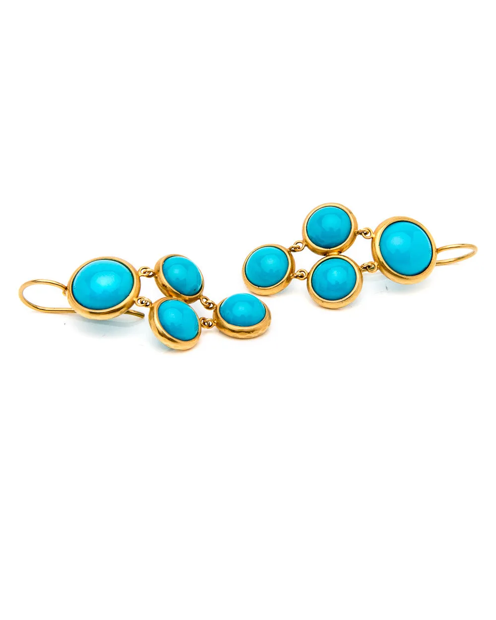 4 Turquoise Stone Earrings