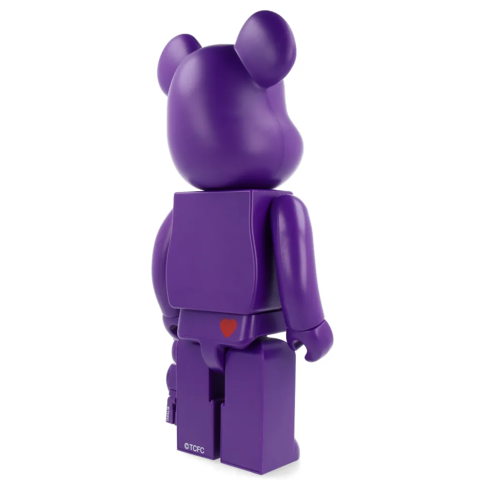 400%   100% Bearbrick Rainbow Heart Bear