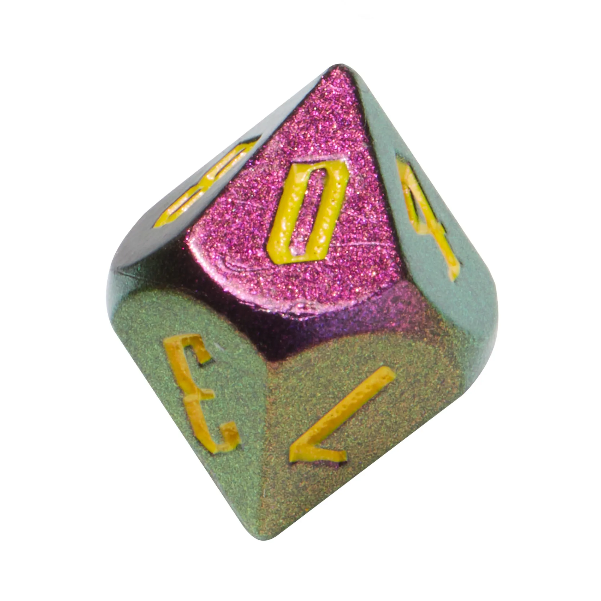 90s Bowling Alley Sharp Edge Resin 7pc Dice Set