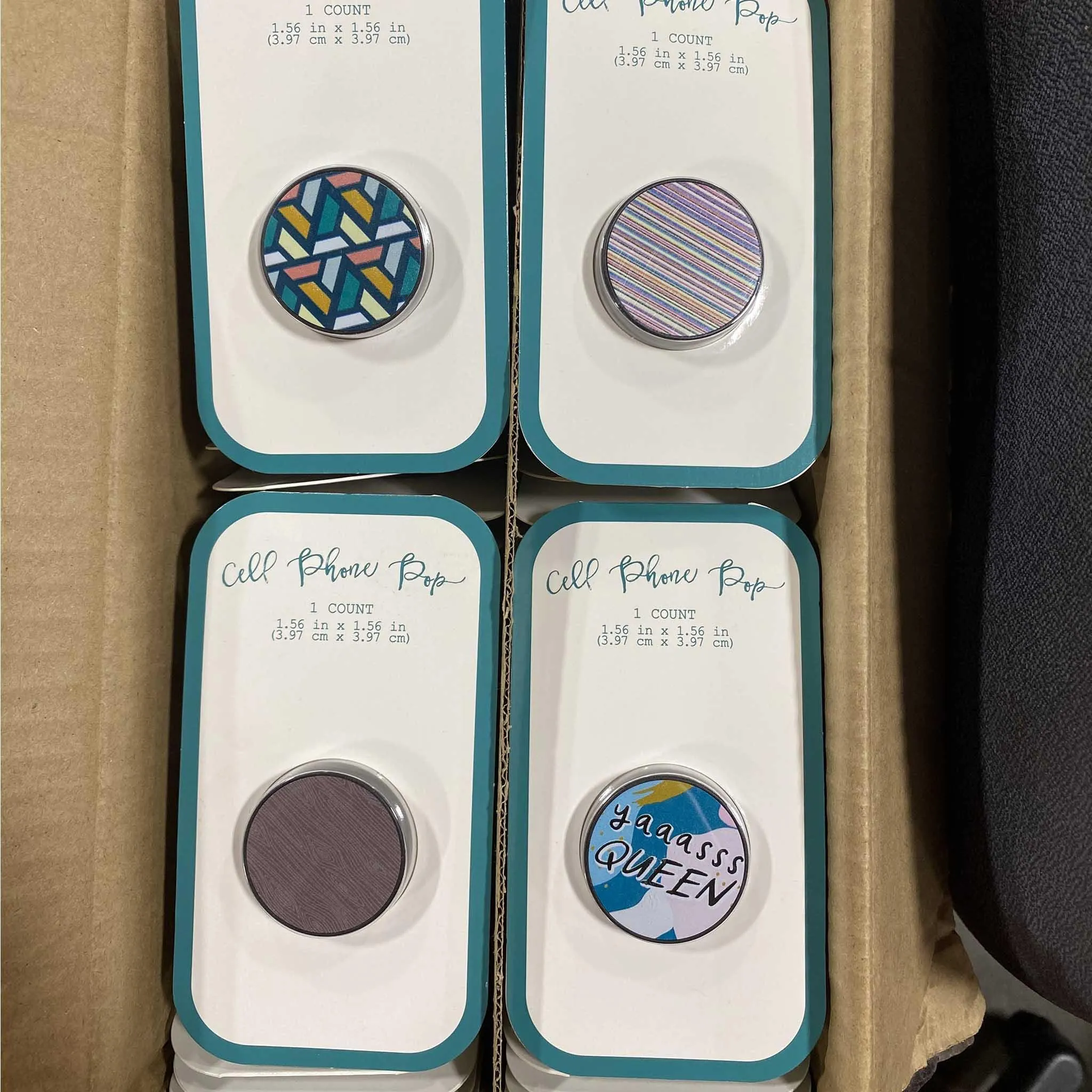 Assorted Cell Phone Pop Sockets (128 Pcs Box)