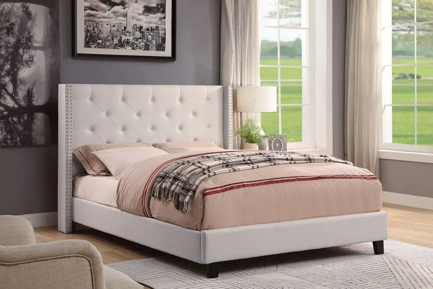 Audrey 3-Piece King Bed - Beige