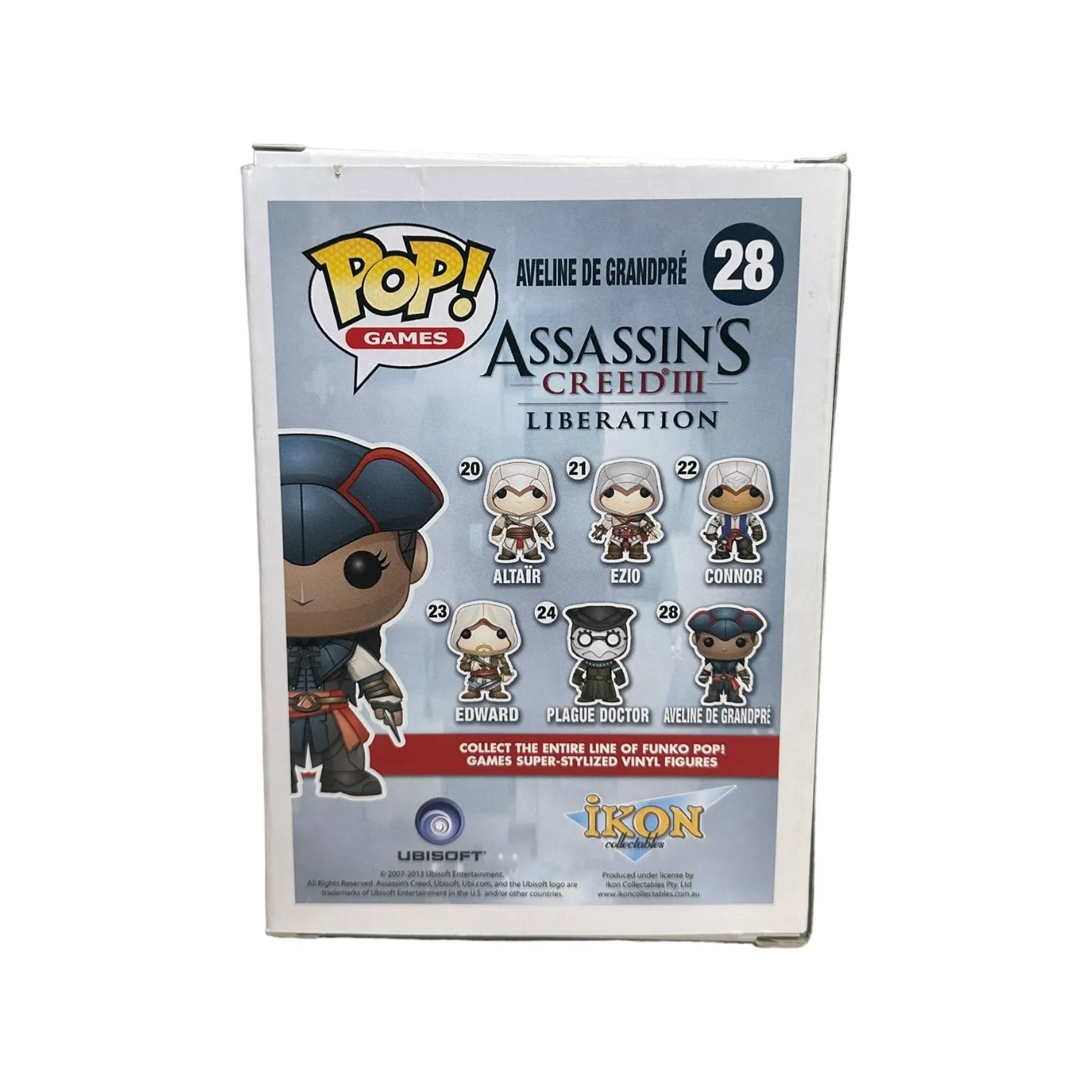 Aveline De Grandpré #28 Funko Pop! - Assassin's Creed III: Liberation - 2014 Pop! - Condition 7/10