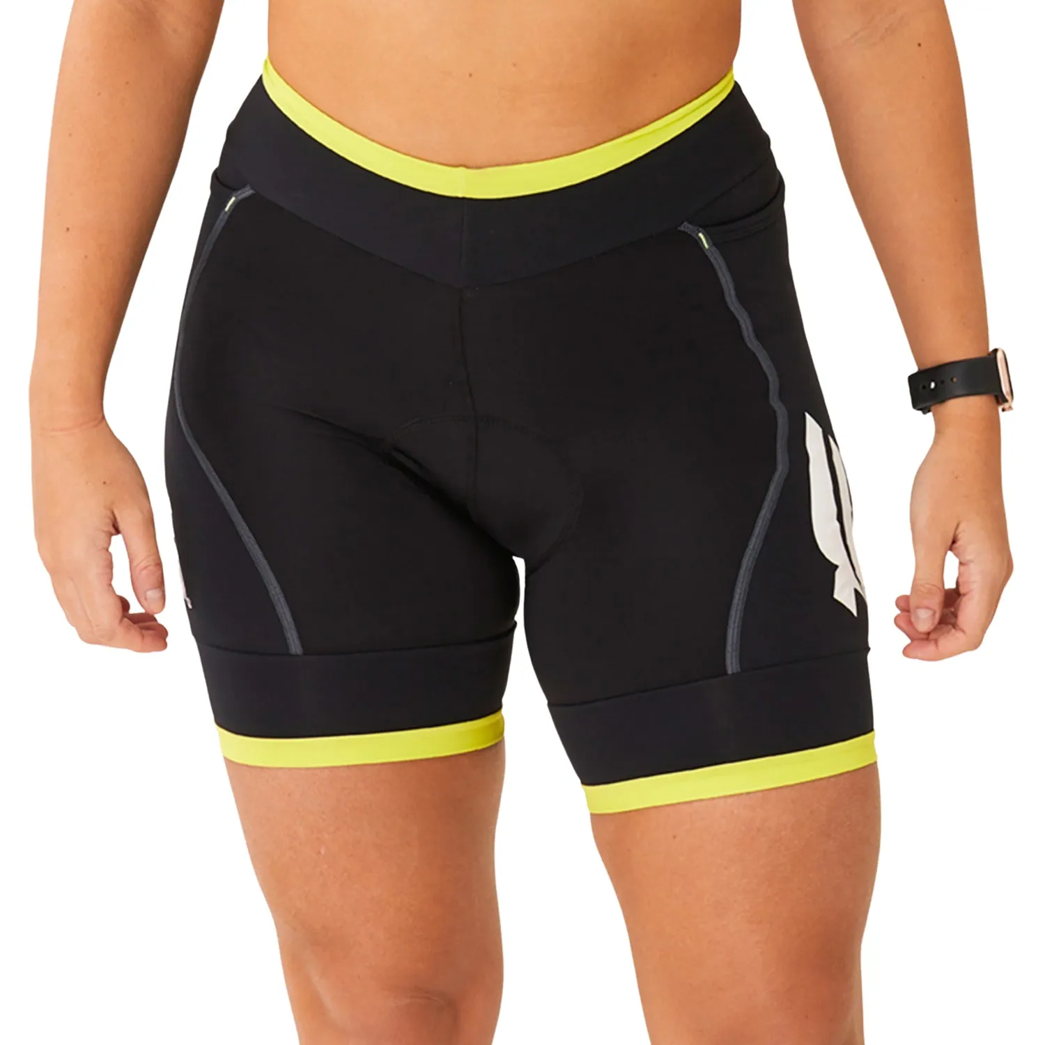 Bermuda Ciclismo Basic - Preto c/ Verde l Fem