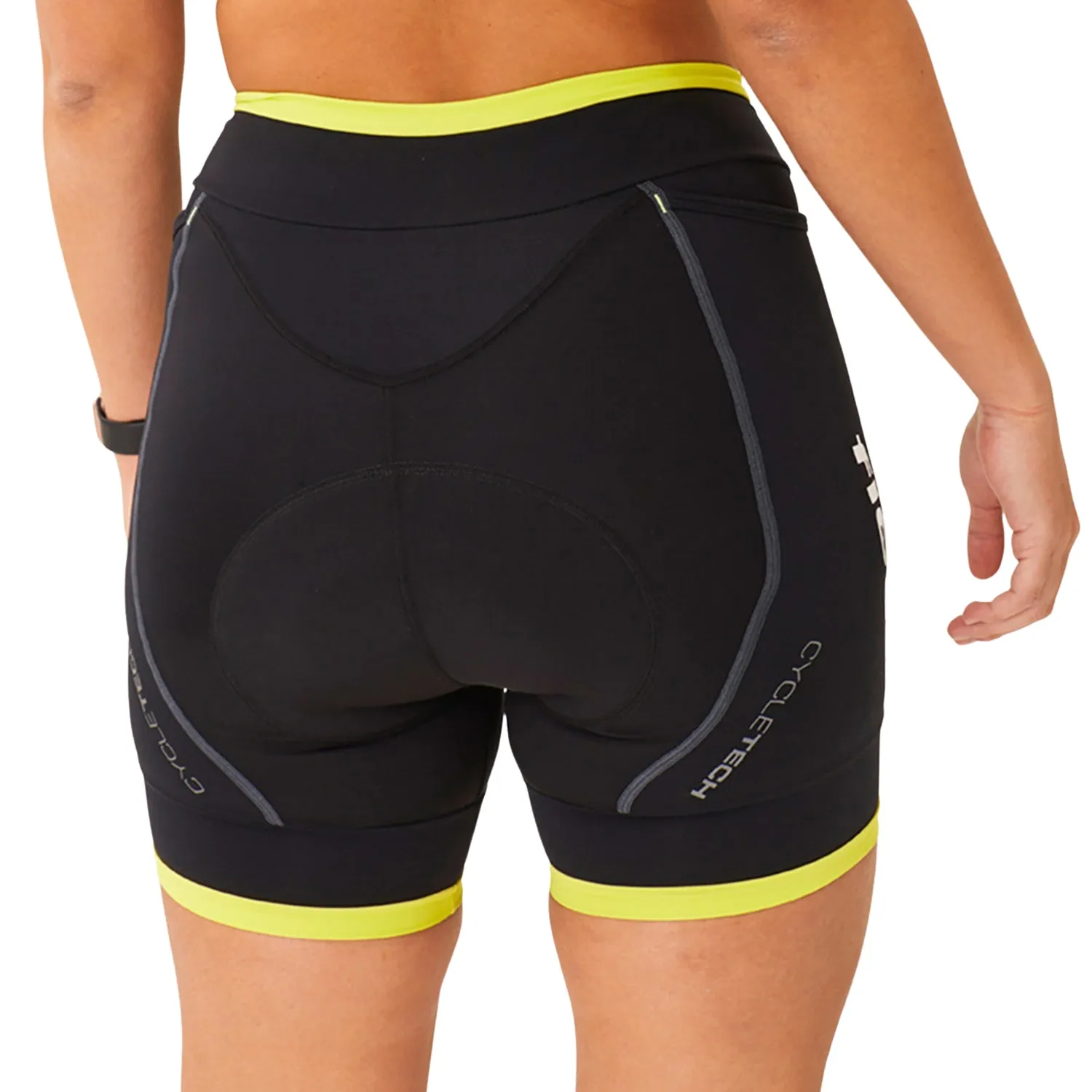 Bermuda Ciclismo Basic - Preto c/ Verde l Fem