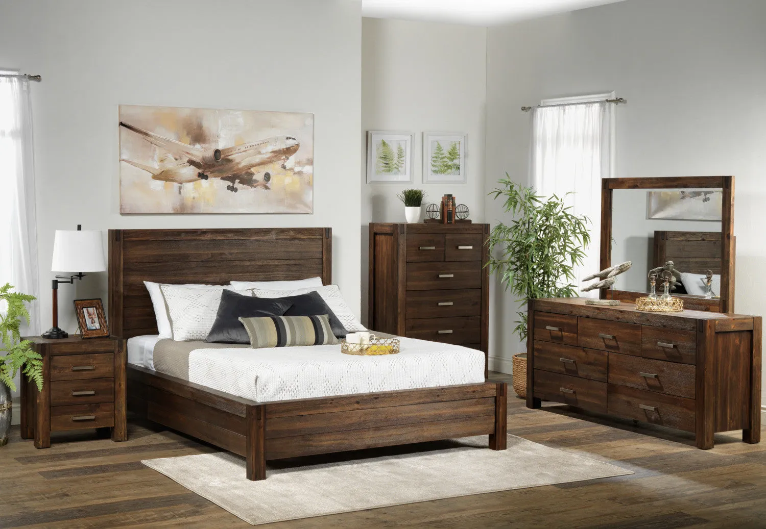 Birmingham 7 Drawer Dresser - Dark Oak