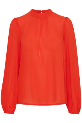 Blouse Cellani orange.com (fibres recyclées)