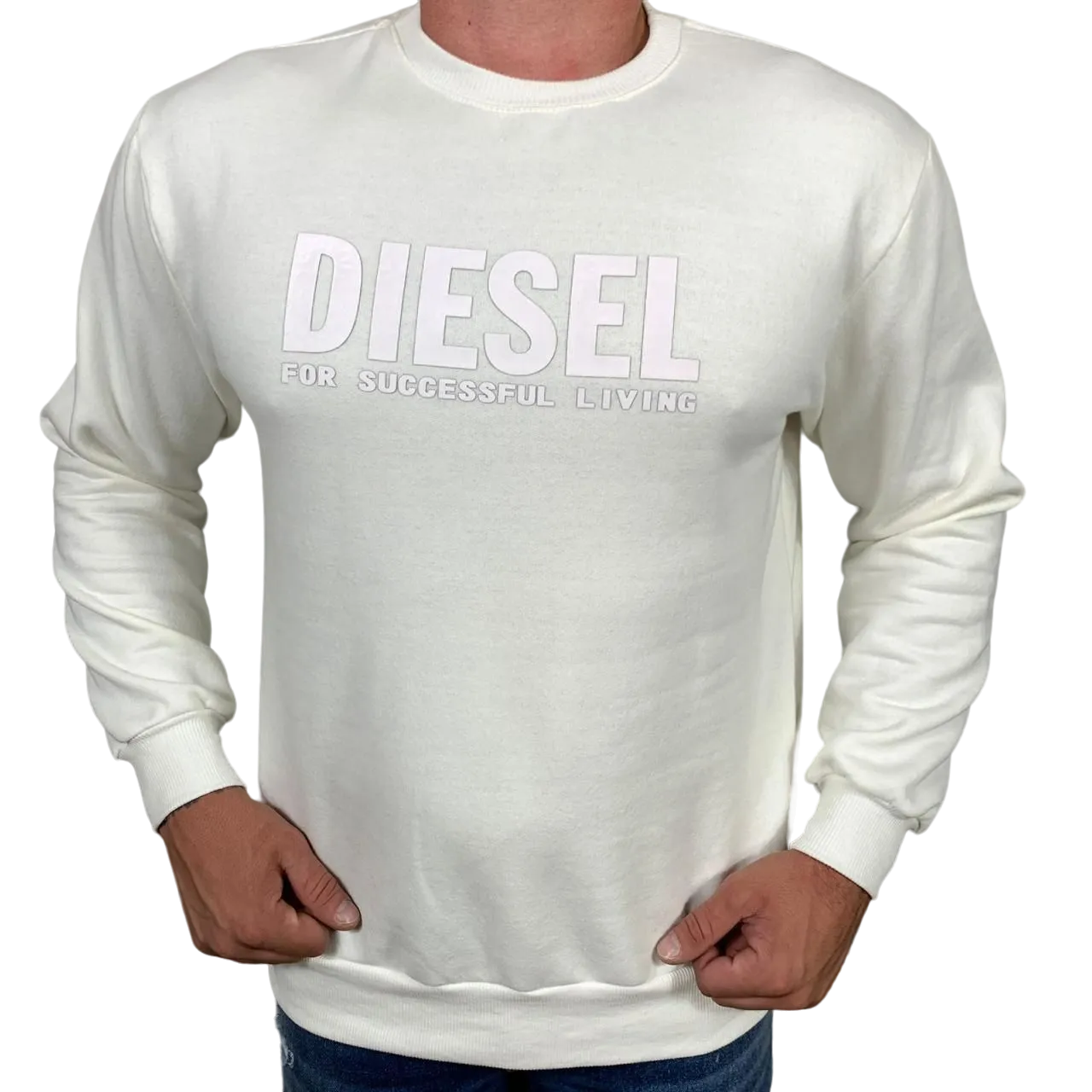 Blusa Moletom Diesel - Branca