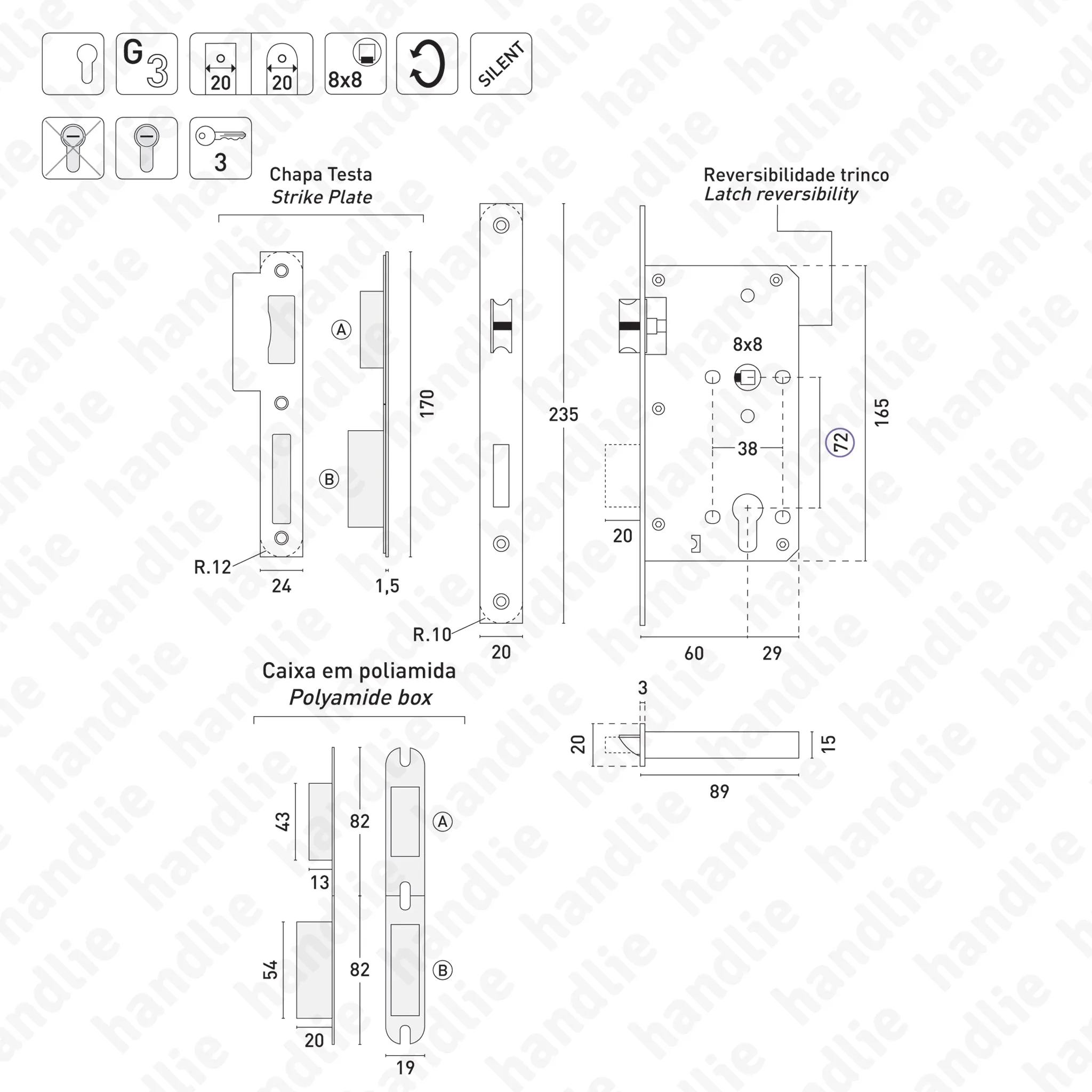 CA.106 - Conjunto de sistema controlo de acessos auto-programáveis com código PIN