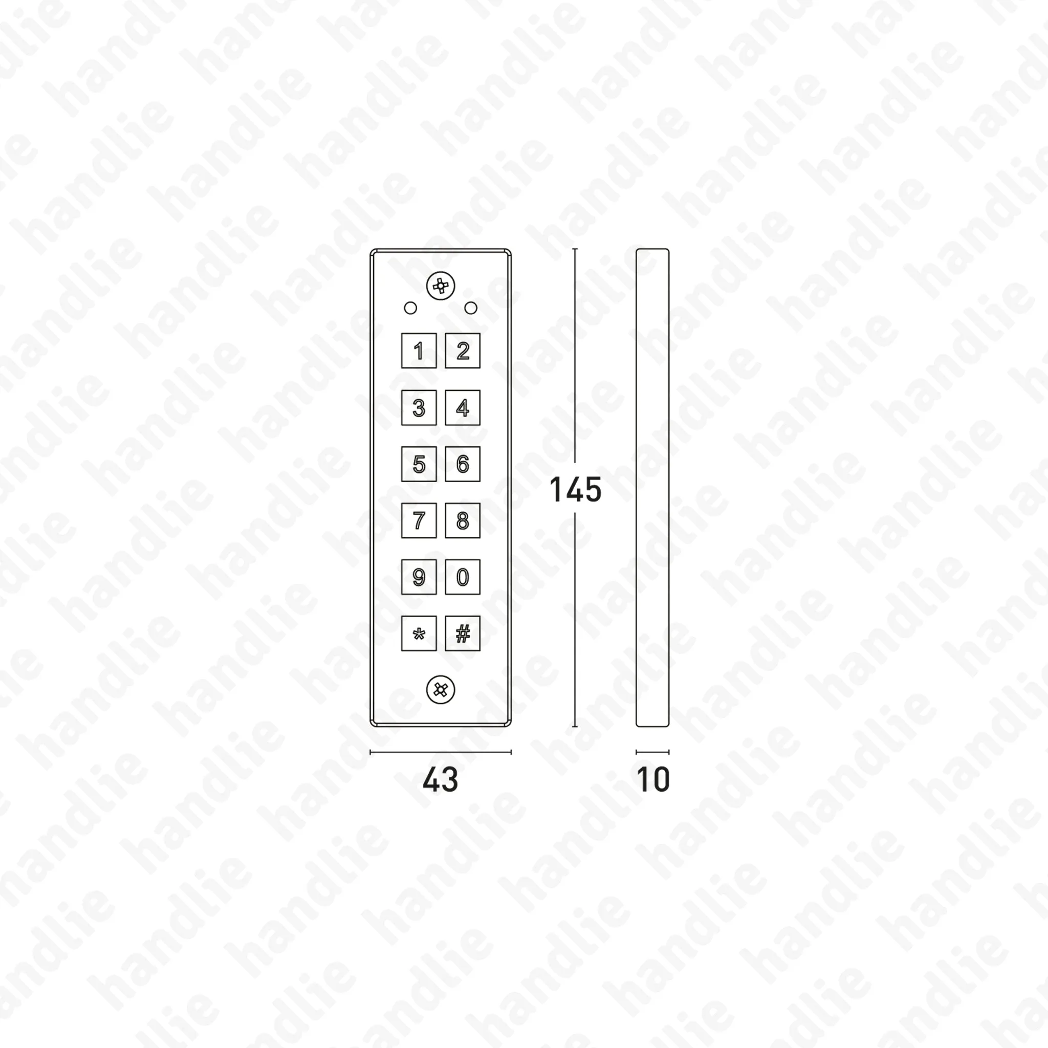 CA.6801 - Controlo de acessos com código PIN auto-programável