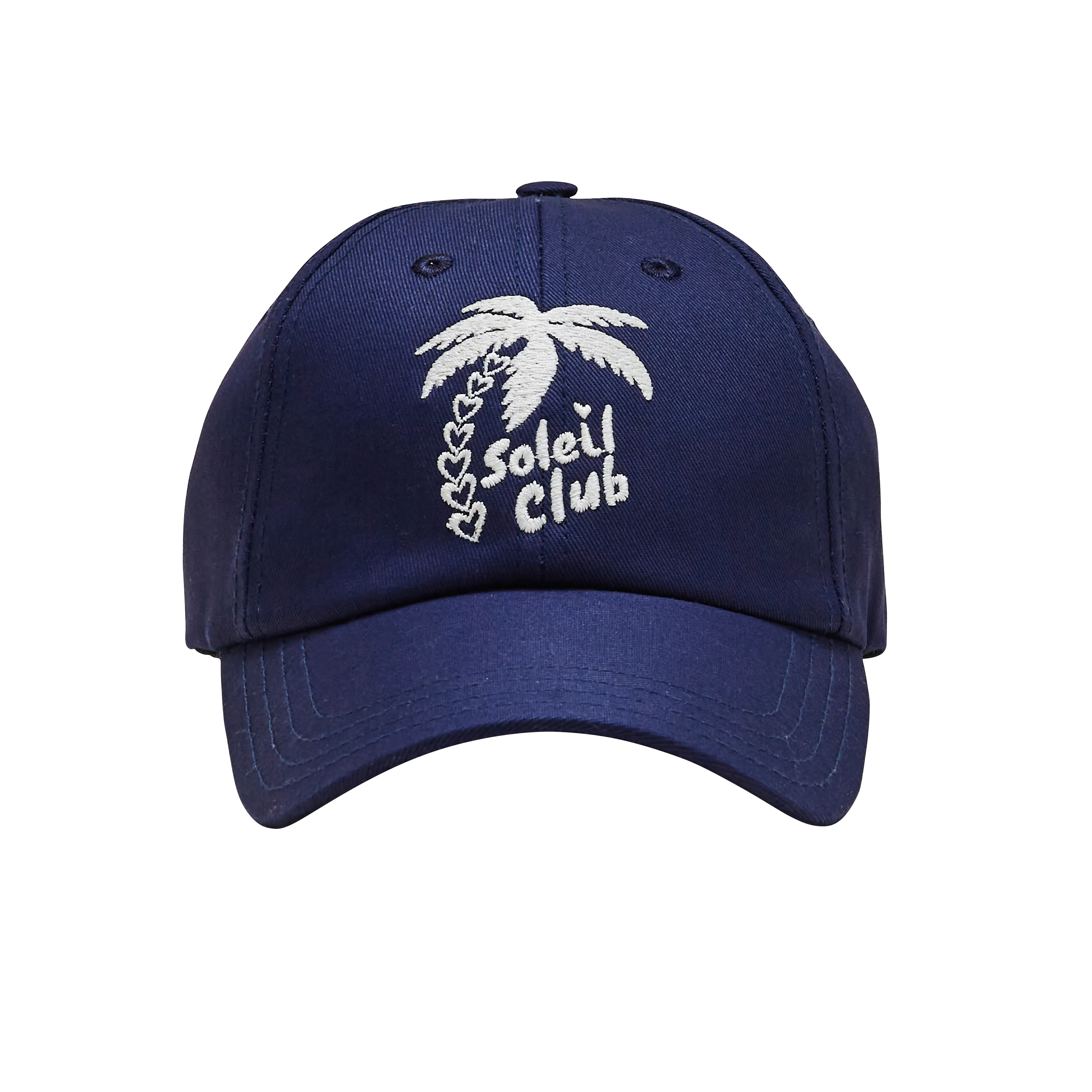 Casquette Soleil Club écru et bleu