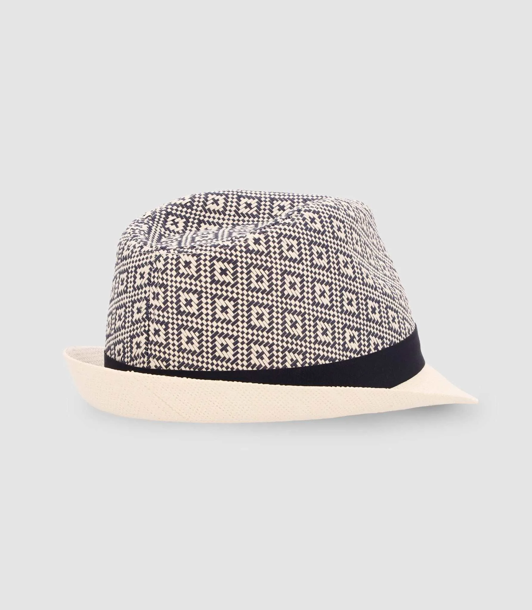 Chapeau à motifs marine