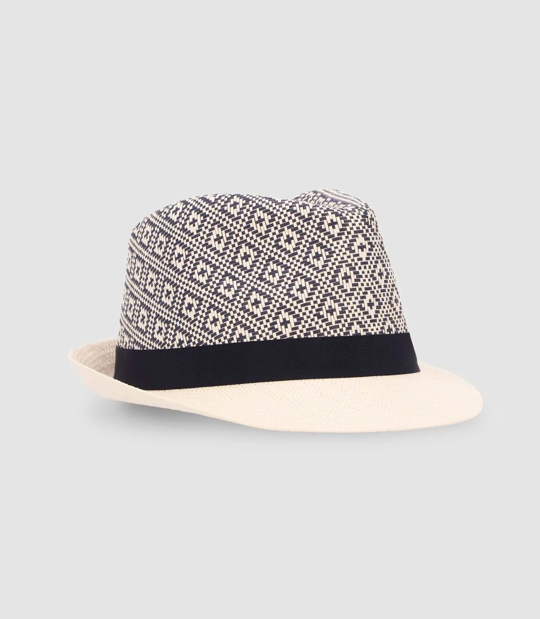 Chapeau à motifs marine