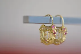 Coeur de Dentelle Padlock Earrings