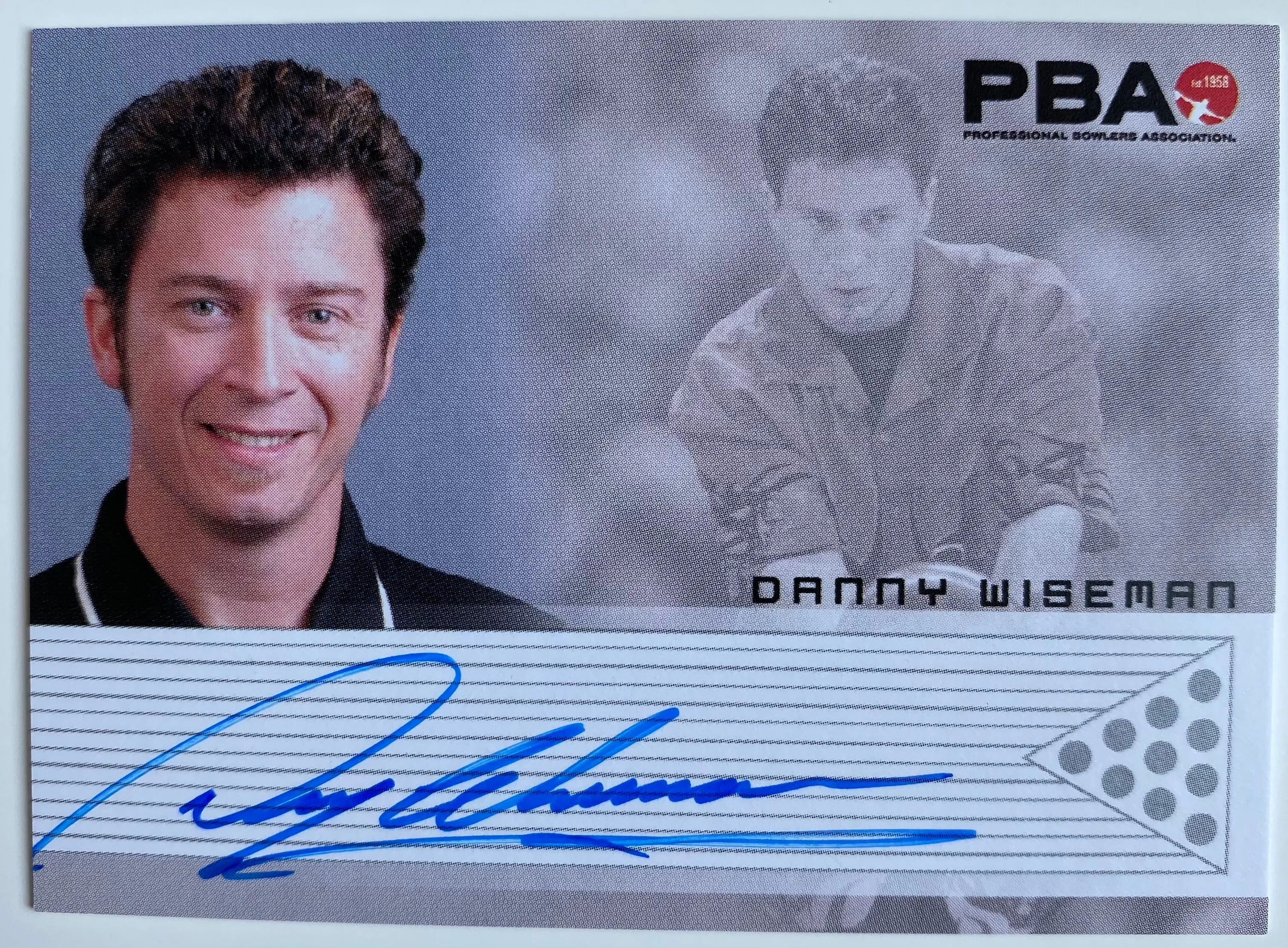 Danny Wiseman 2008 Rittenhouse PBA Autograph Bowling Card