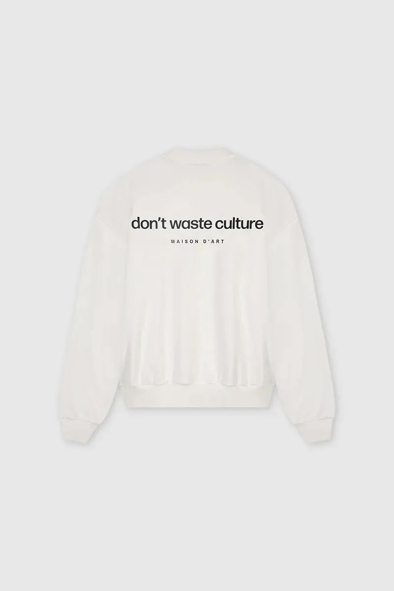 Don't Waste Culture Angel Crewneck Off White