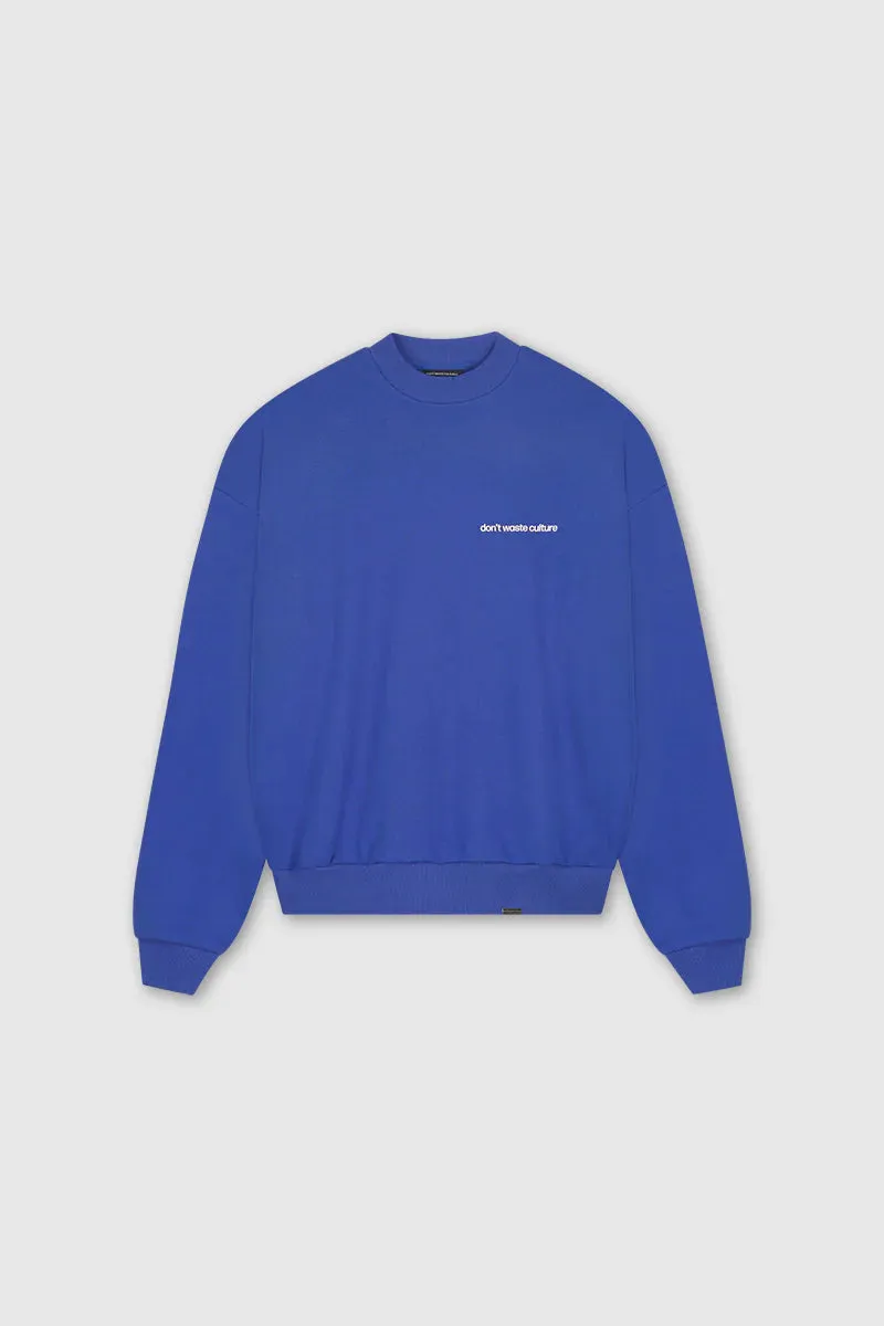 Don't Waste Culture Giuly Crewneck Klein Blauw