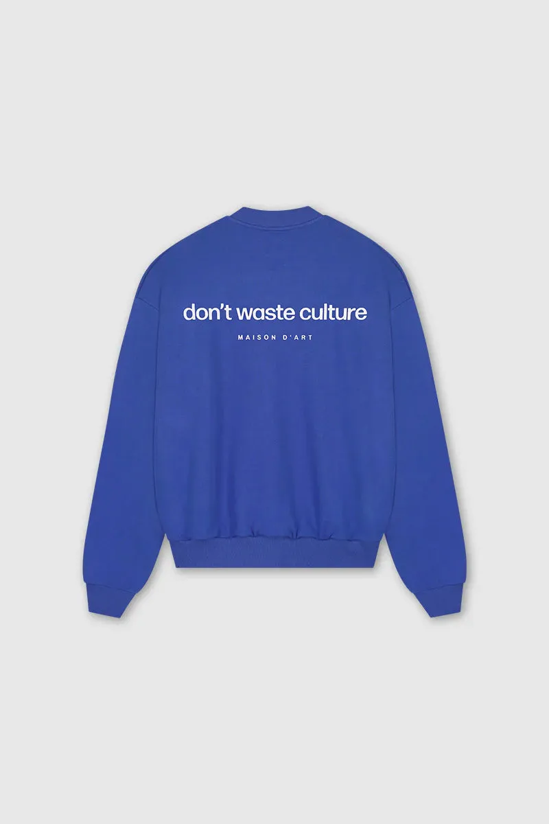 Don't Waste Culture Giuly Crewneck Klein Blauw