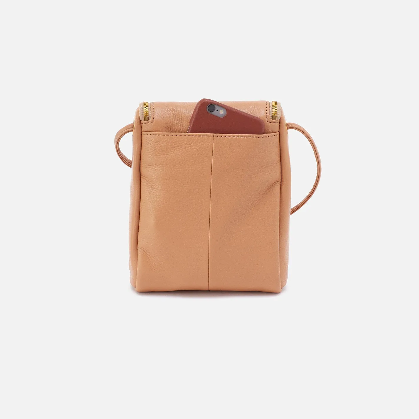 Fern Crossbody In Pebbled Leather - Sandstorm