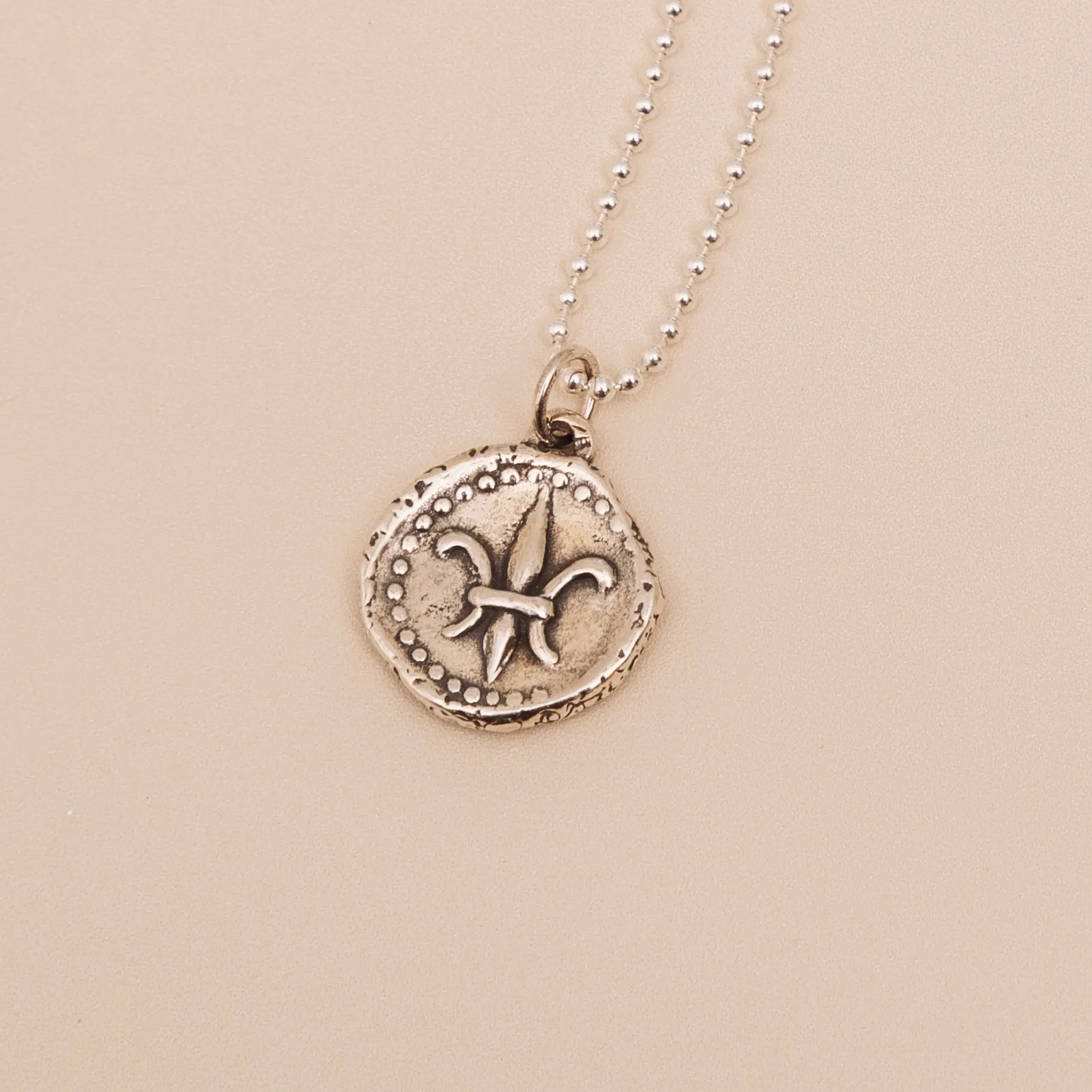 Fleur de Lis Doubloon Pendant