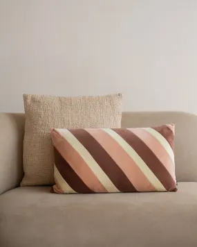 HKliving Cushion Striped Velvet Rose