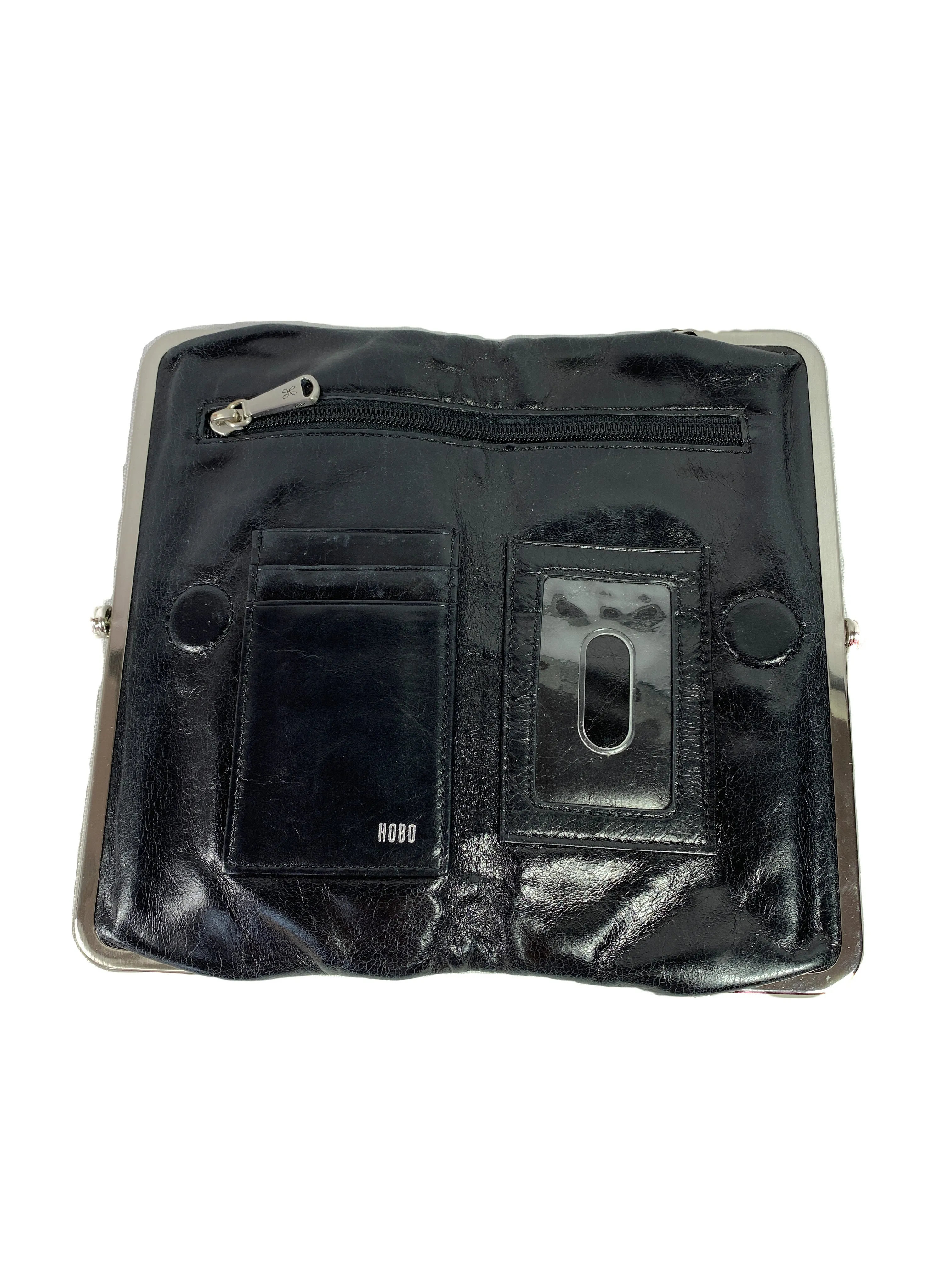 Hobo black leather Lauren wallet