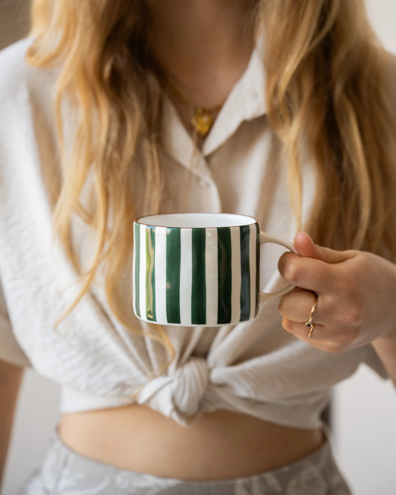 Mug Mykonos Green Stripe