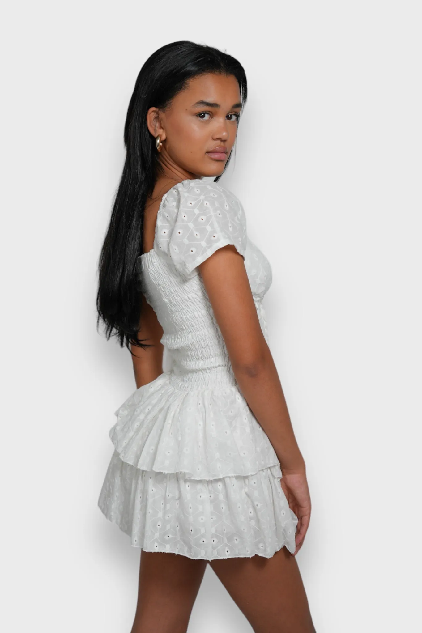 "Midsummer" dress white