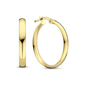 Rivoli Estrella 14 karat gold hoop earrings (20 mm)