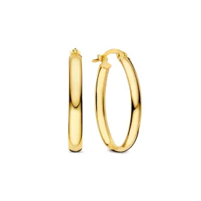 Rivoli Flori 14 karat gold hoop earrings (22 mm)