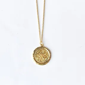 Rosette Medallion Necklace