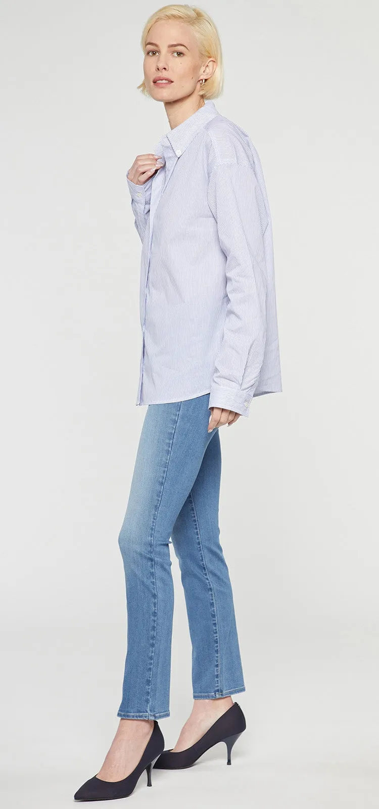 Stevie Shirt Lichtblauw Gestreept | Blue Stripe