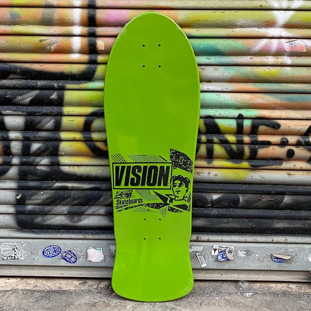 VISION ORIGINAL MG Green Skateboard Deck Reissue- Tabla Skate