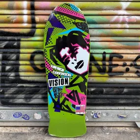 VISION ORIGINAL MG Green Skateboard Deck Reissue- Tabla Skate